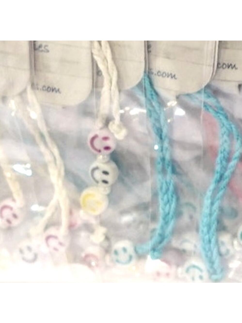 Party pack of smiley friendship BRACLETS / 1 dozen packaged